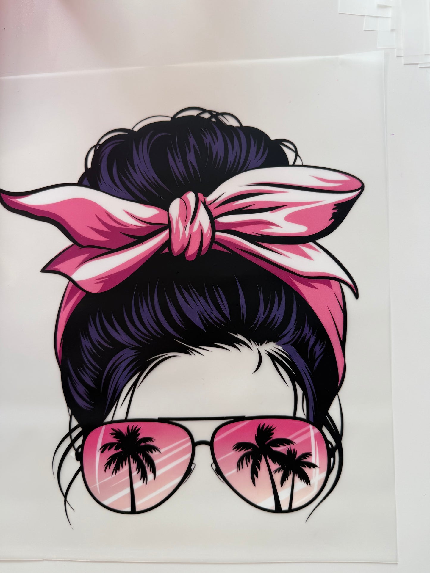 Women pink sunglasses