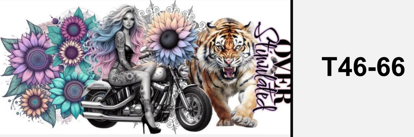 Tiger Girl over stimulated, Motorrad T46-66