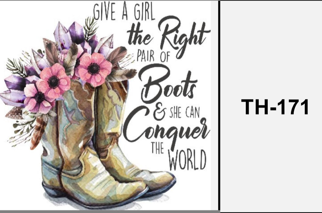 Single Sticker ca.10 mal 10 cm TH-171 Boots Girl