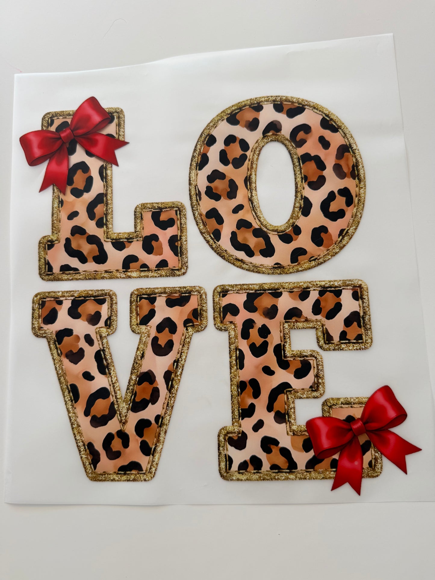 Textil-Sticker Leo Bow