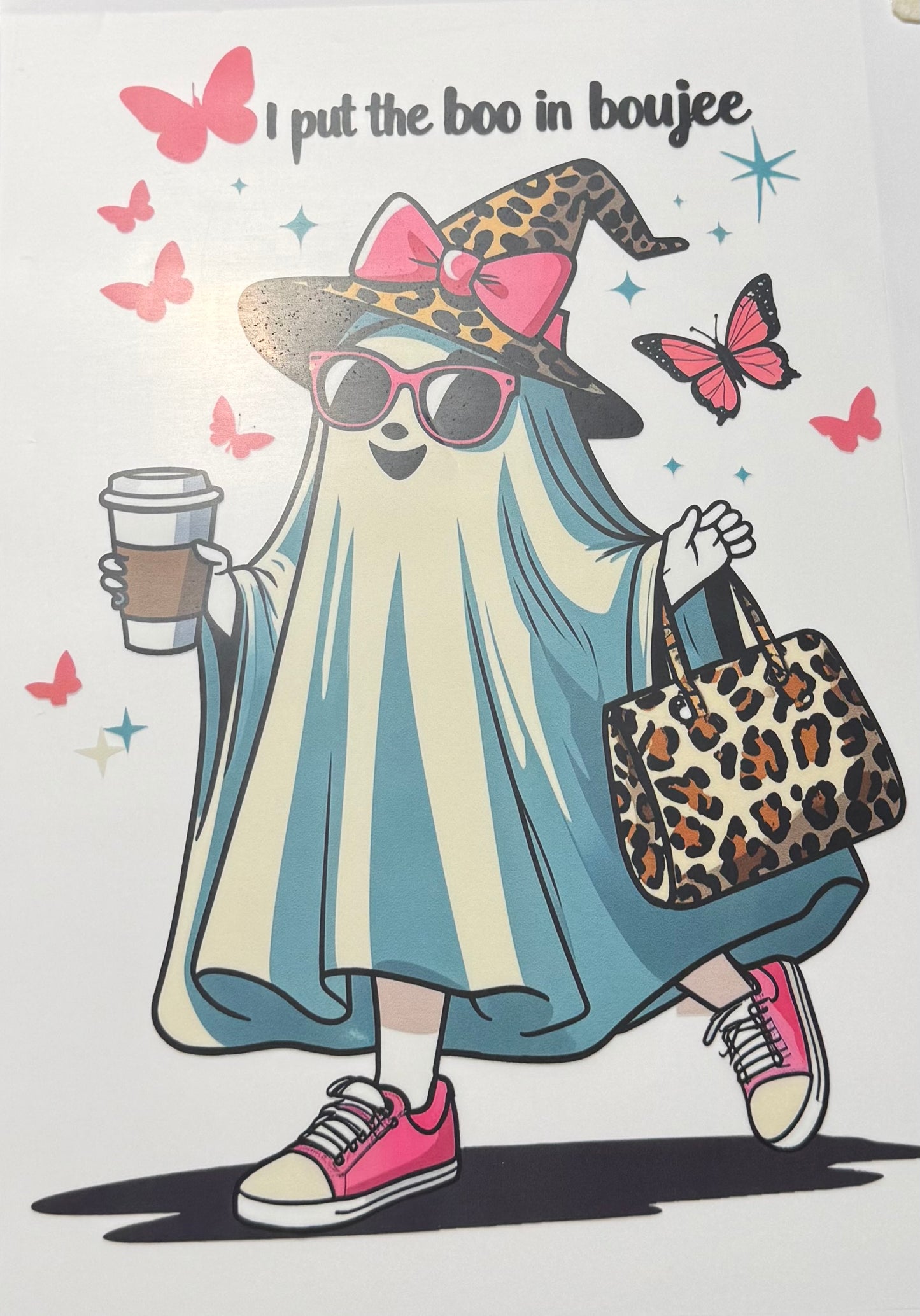 Textil-Sticker i put the boo in boujee