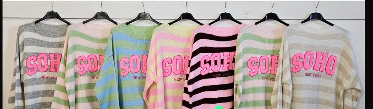 Pullover mit SOHO-Schriftzug
