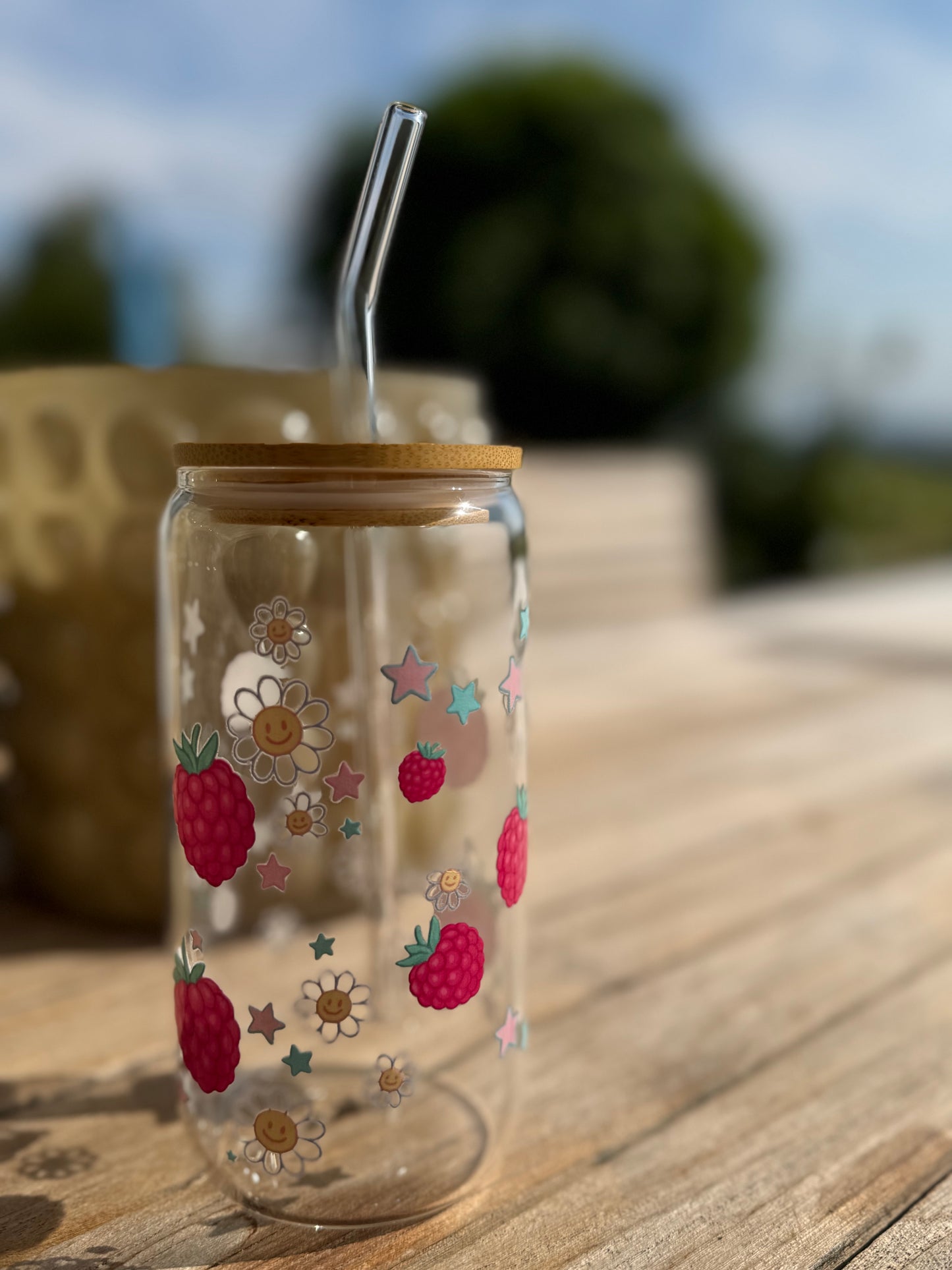 🍓 Design-Trinkglas „Himbeerliebe“ – von Art by Nic