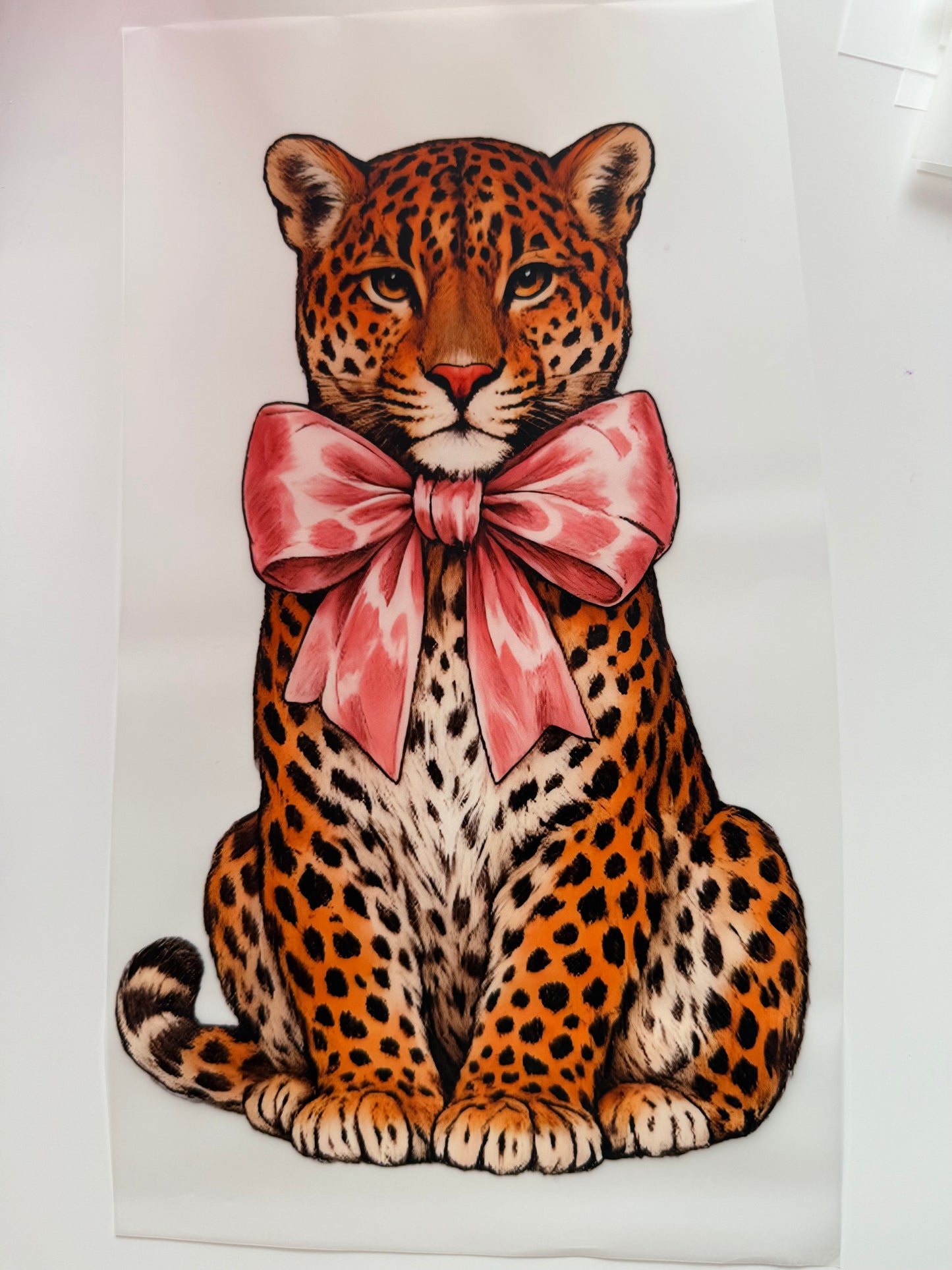 Leopard Schleife rosa