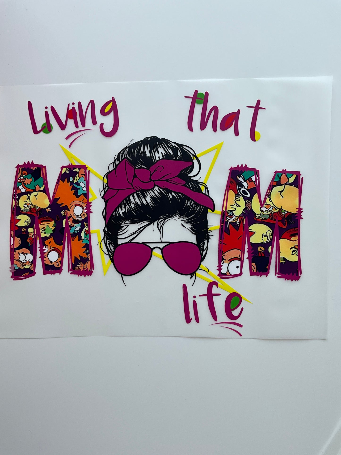 Textil Sticker living that mom live