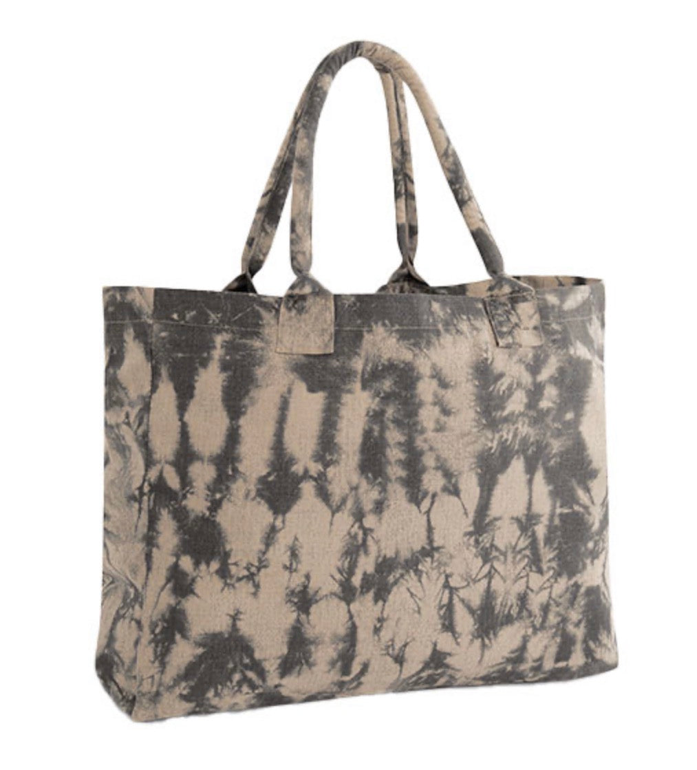 Tie Dye Canvas Tote Bag – personalisiert mit Wunsch-Sticker