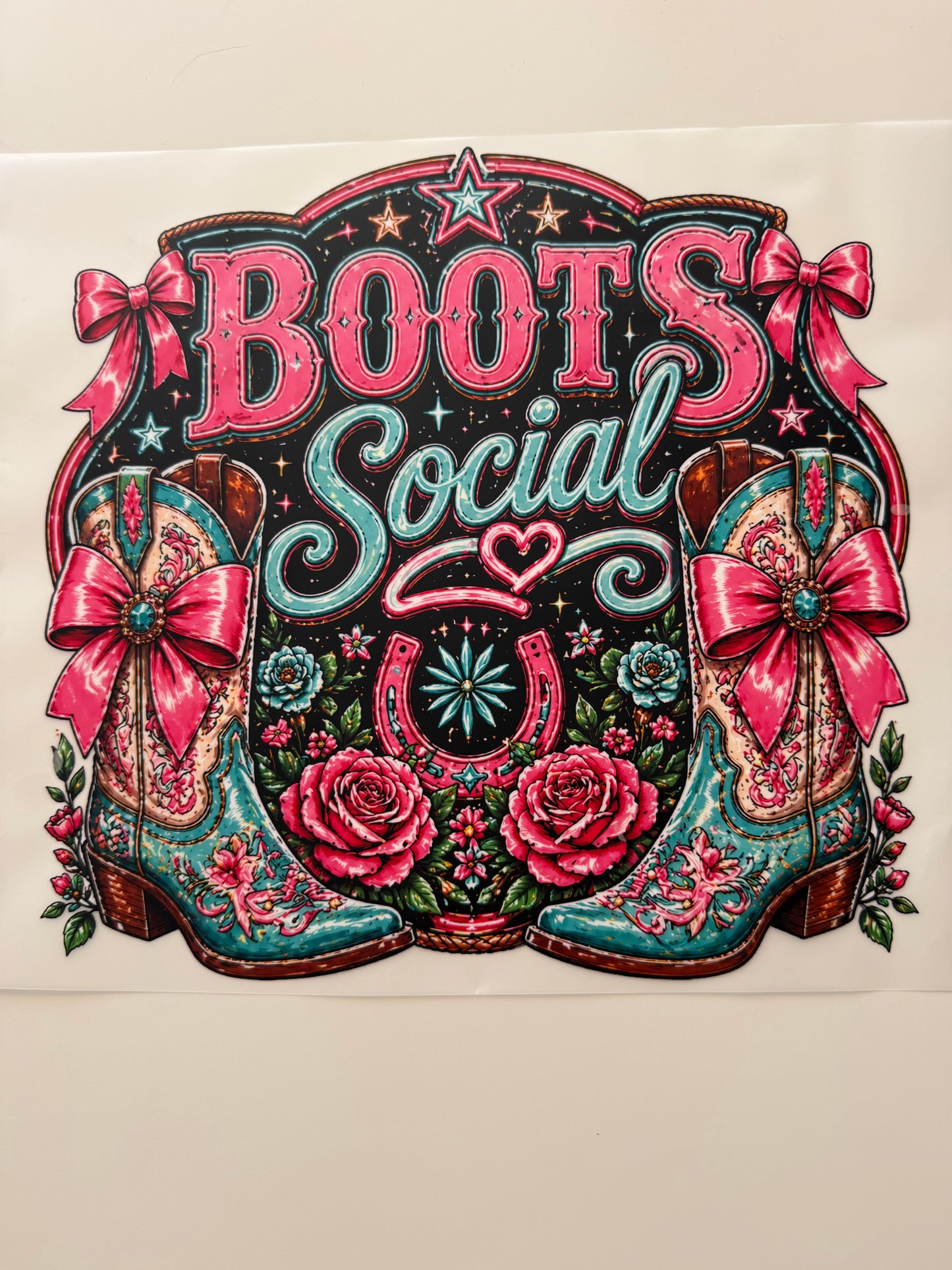 Textil-Sticker Boots Social