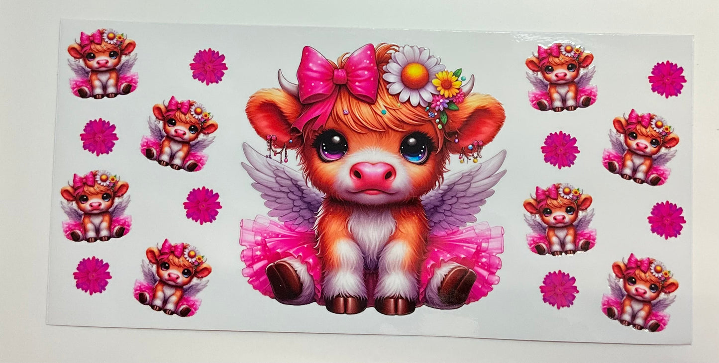 217 Cow Angel pink