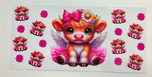 217 Cow Angel pink