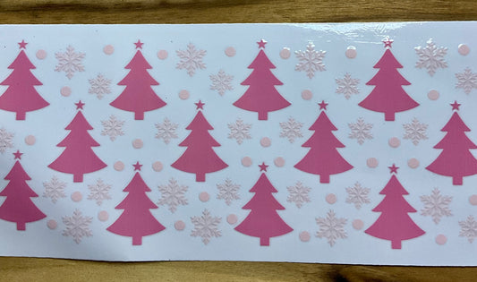 49 Tannenbäume rosa