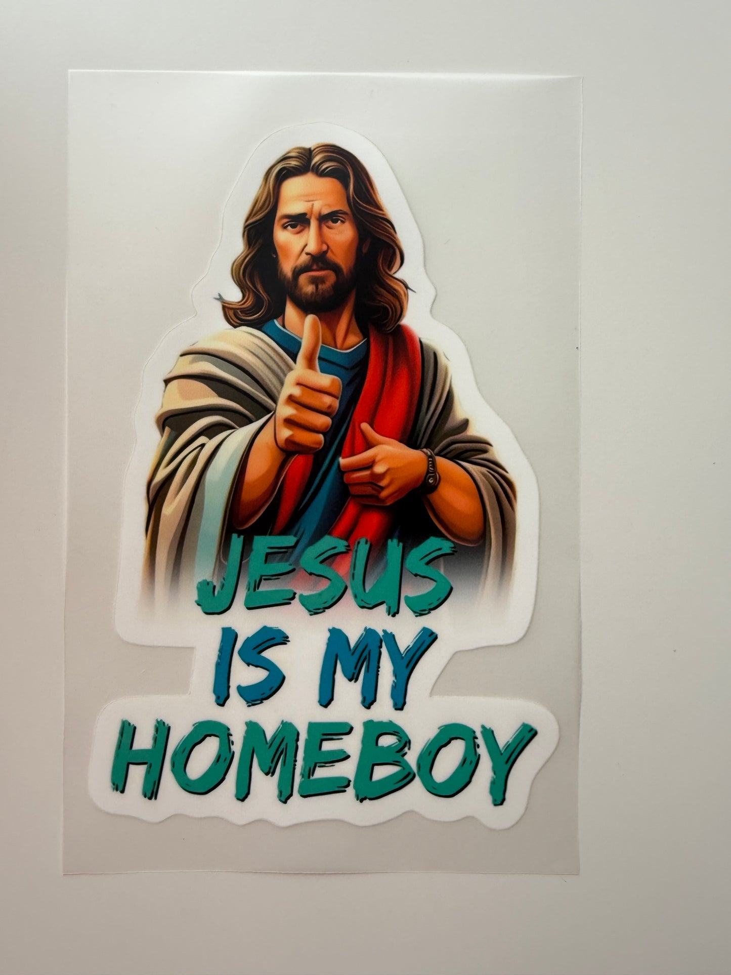 Textil Sticker Jesus is my Homeboy / kid size