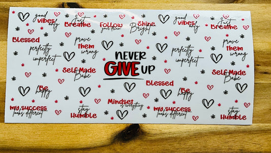Never give up !