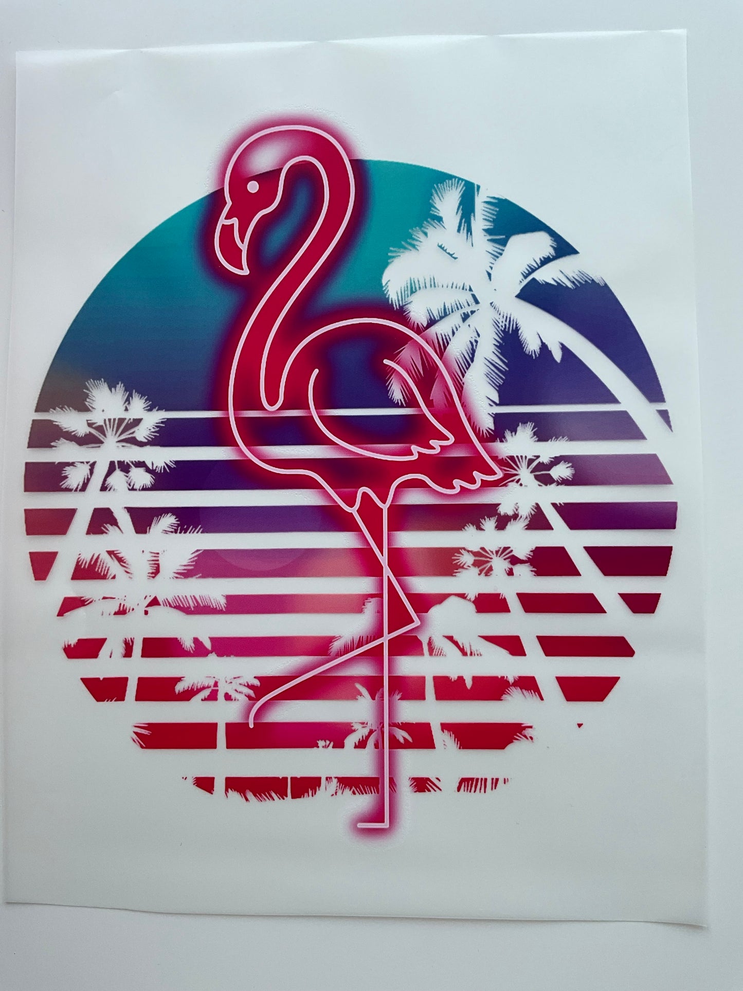 Textil Sticker Flamingo