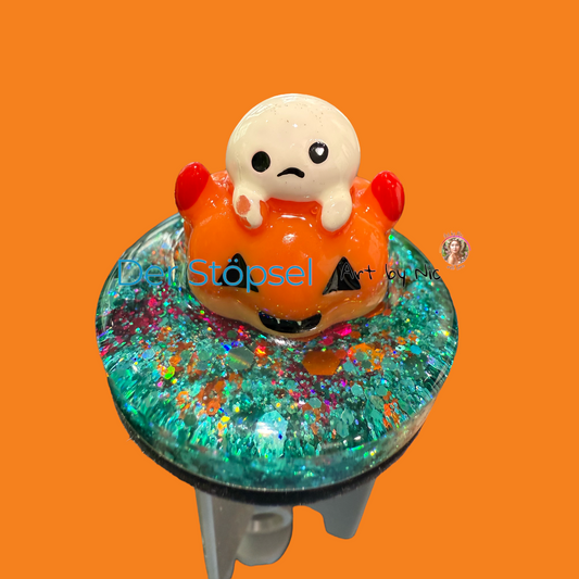 Der Stöpsel â Art by Nic | Halloween Edition âGeist auf KĂŒrbisâ