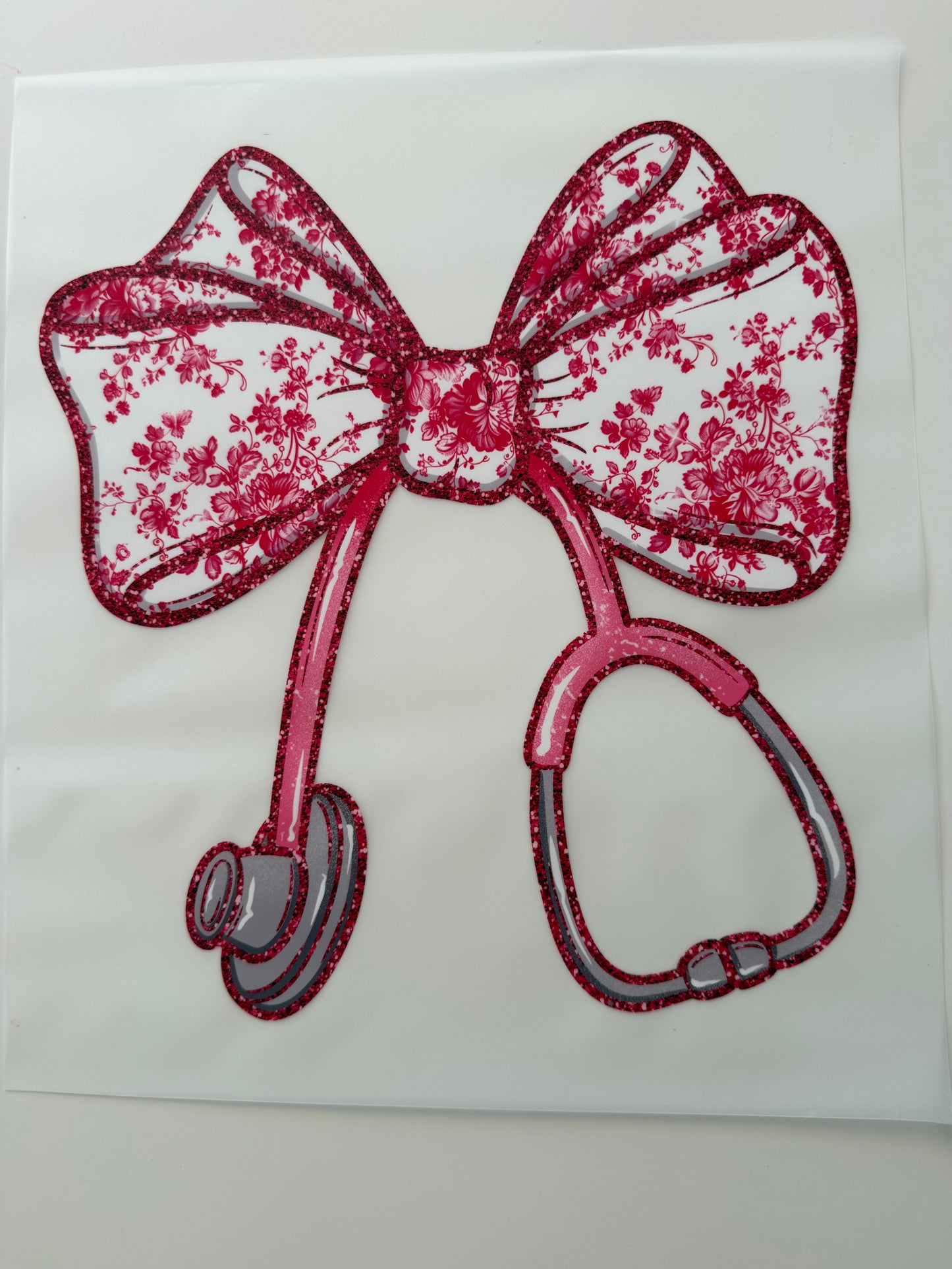 Textil-Sticker Bow Doc Stethoskop
