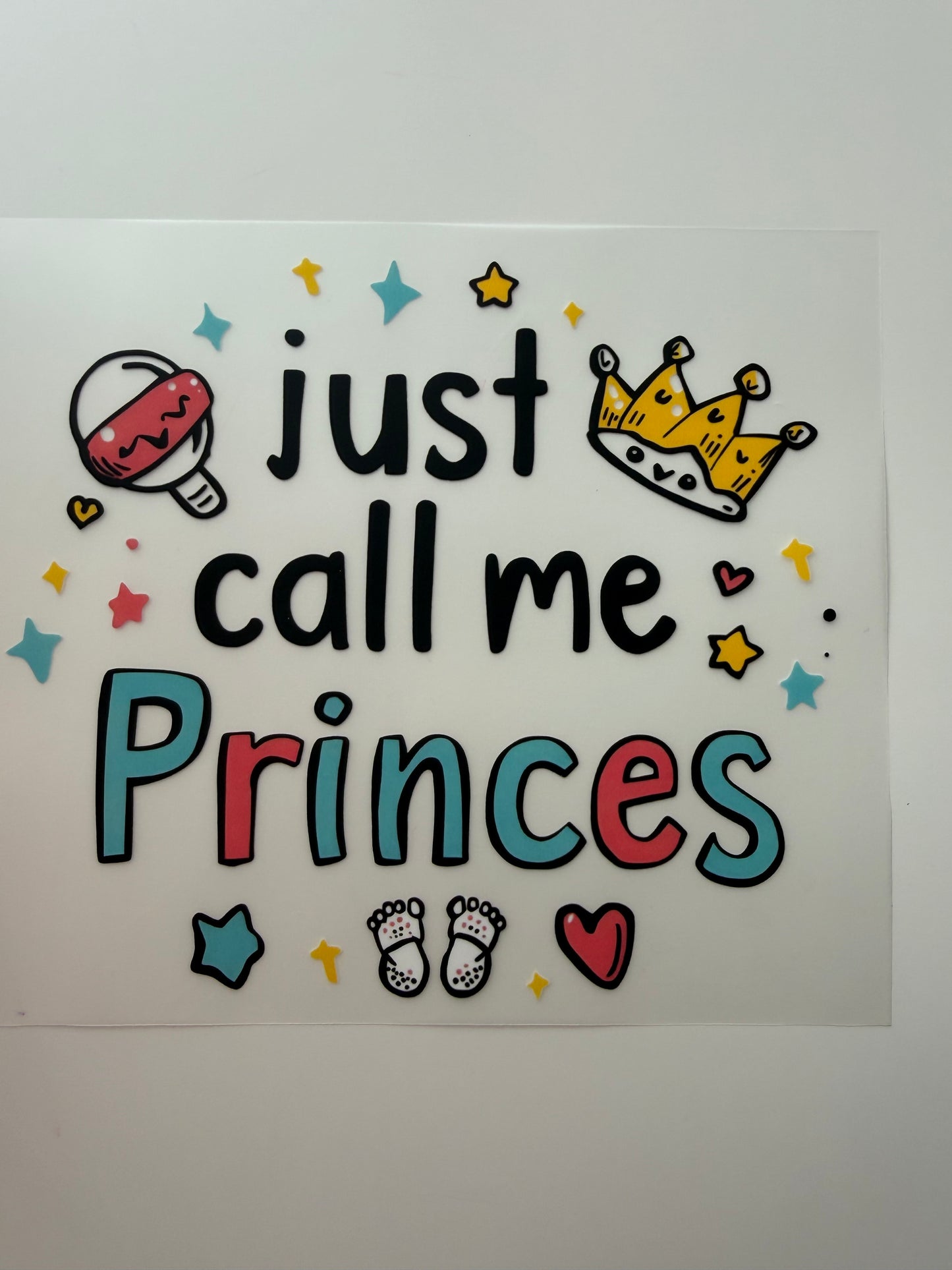 Textil-Sticker Just call me prices/ Taschen