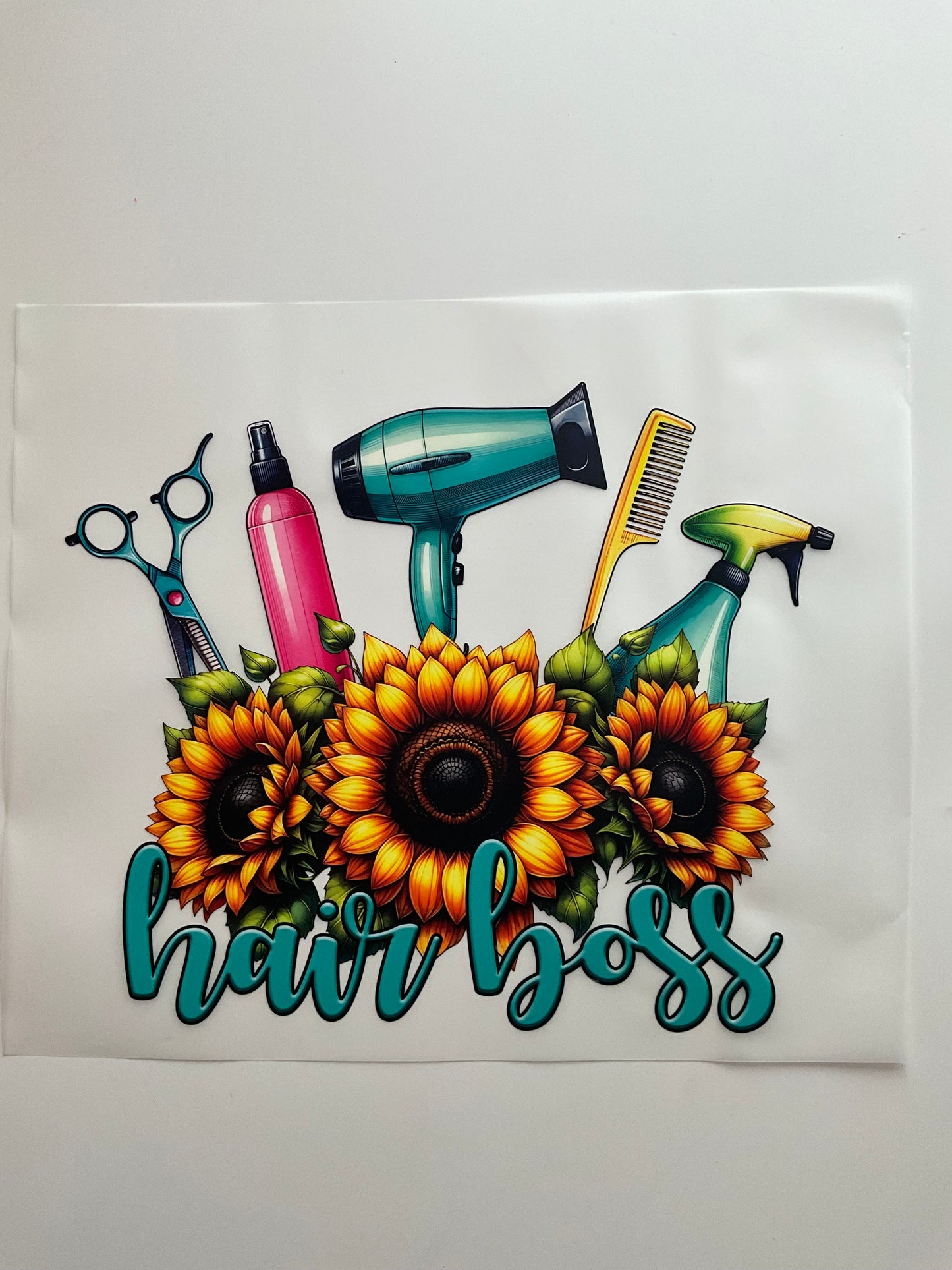 Textil Sticker- hair boss
