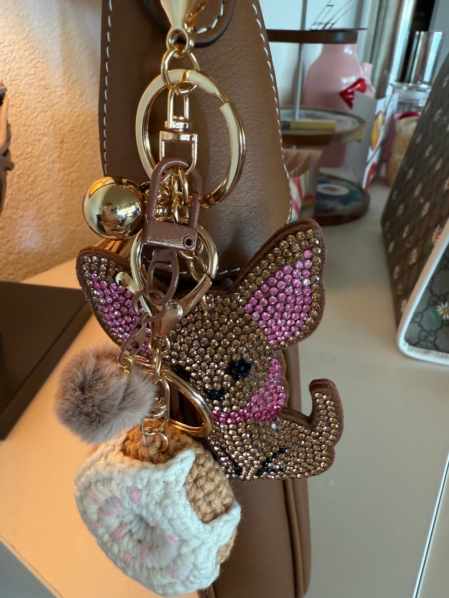 „Sparkle Pup & Donut Love – Taschenanhänger für alle, die extra sind“