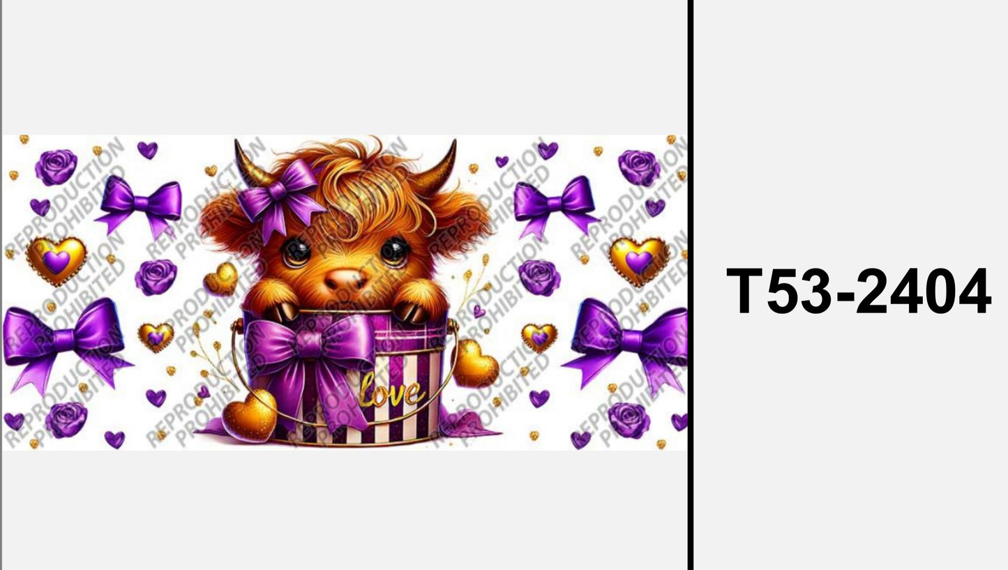 Lila super süße Kuh T53.2404