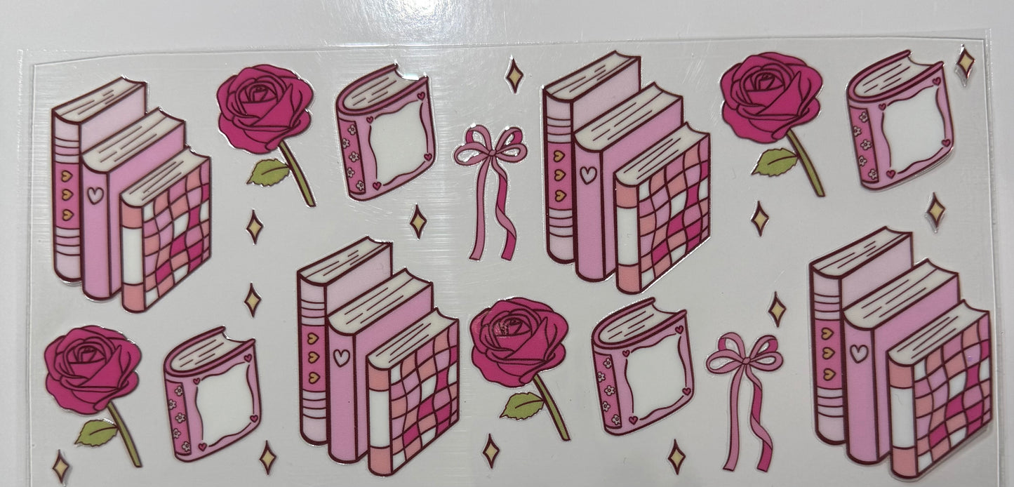 Books in pink