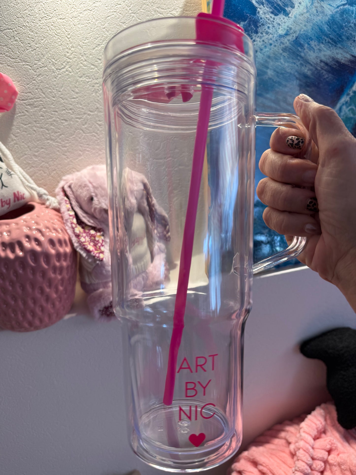 Art by Nic No Snow globe Big Boss Cup mit Henkel | 1,2 Liter