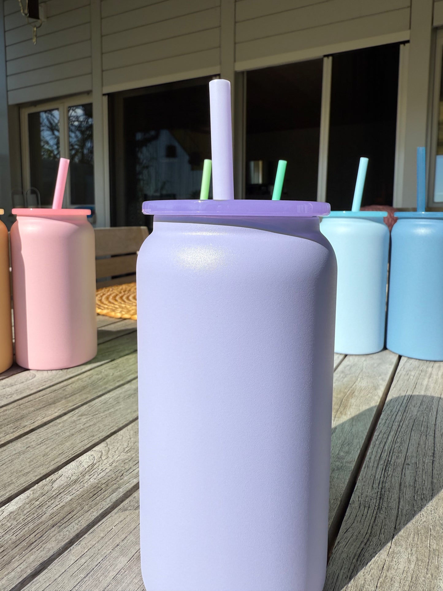 Edelstahl Becher in Wunschfarben (3 Farben) gegossen mit Resin