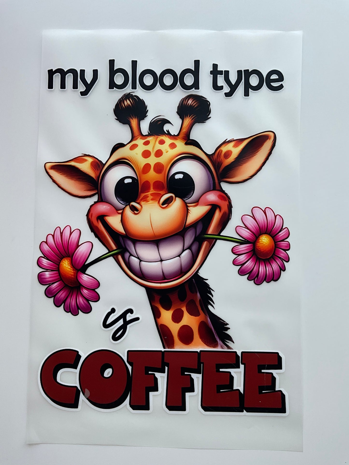 Textil Sticker my blöd type is coffee