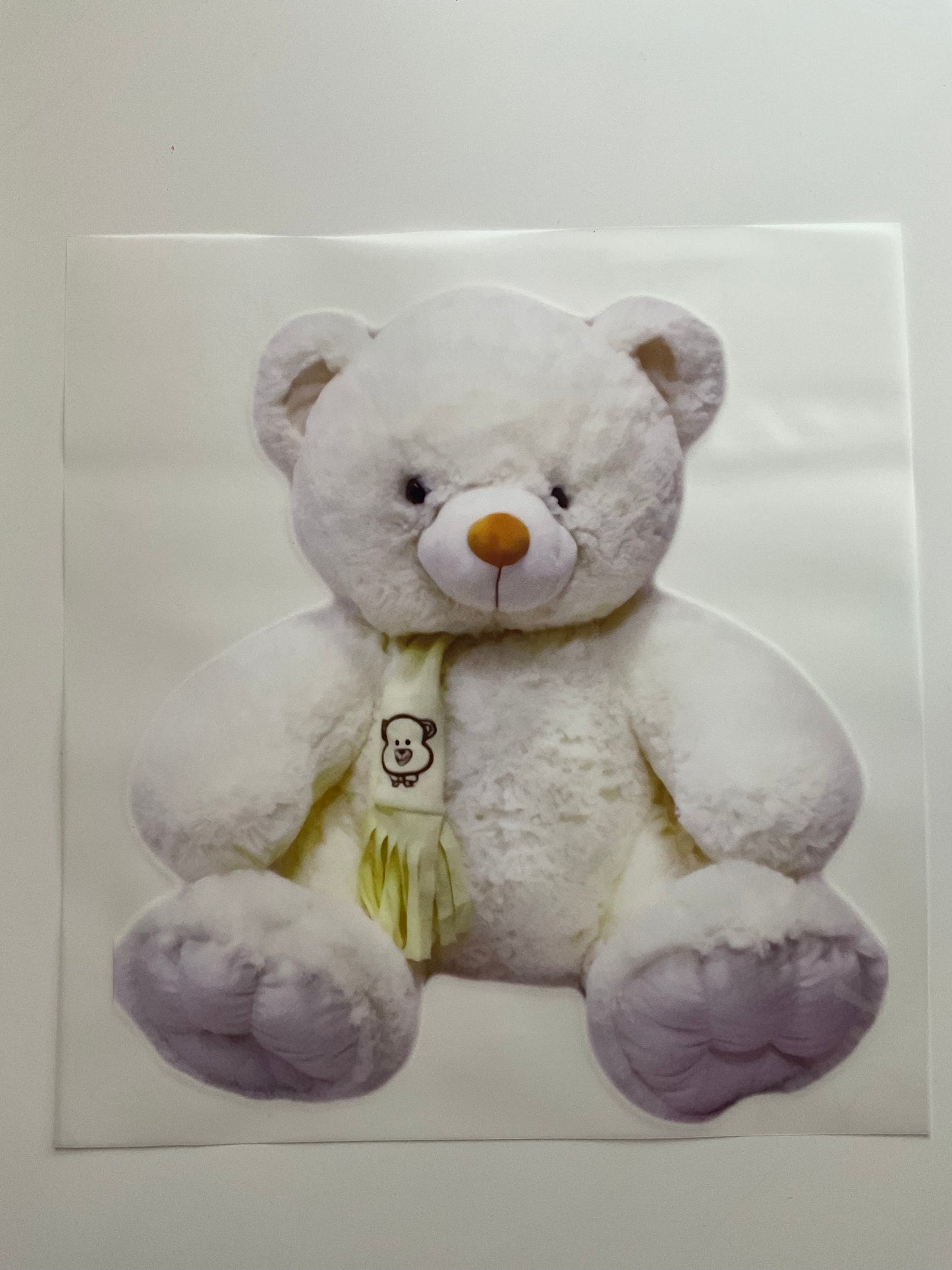 Textil Sticker- Teddy weiss