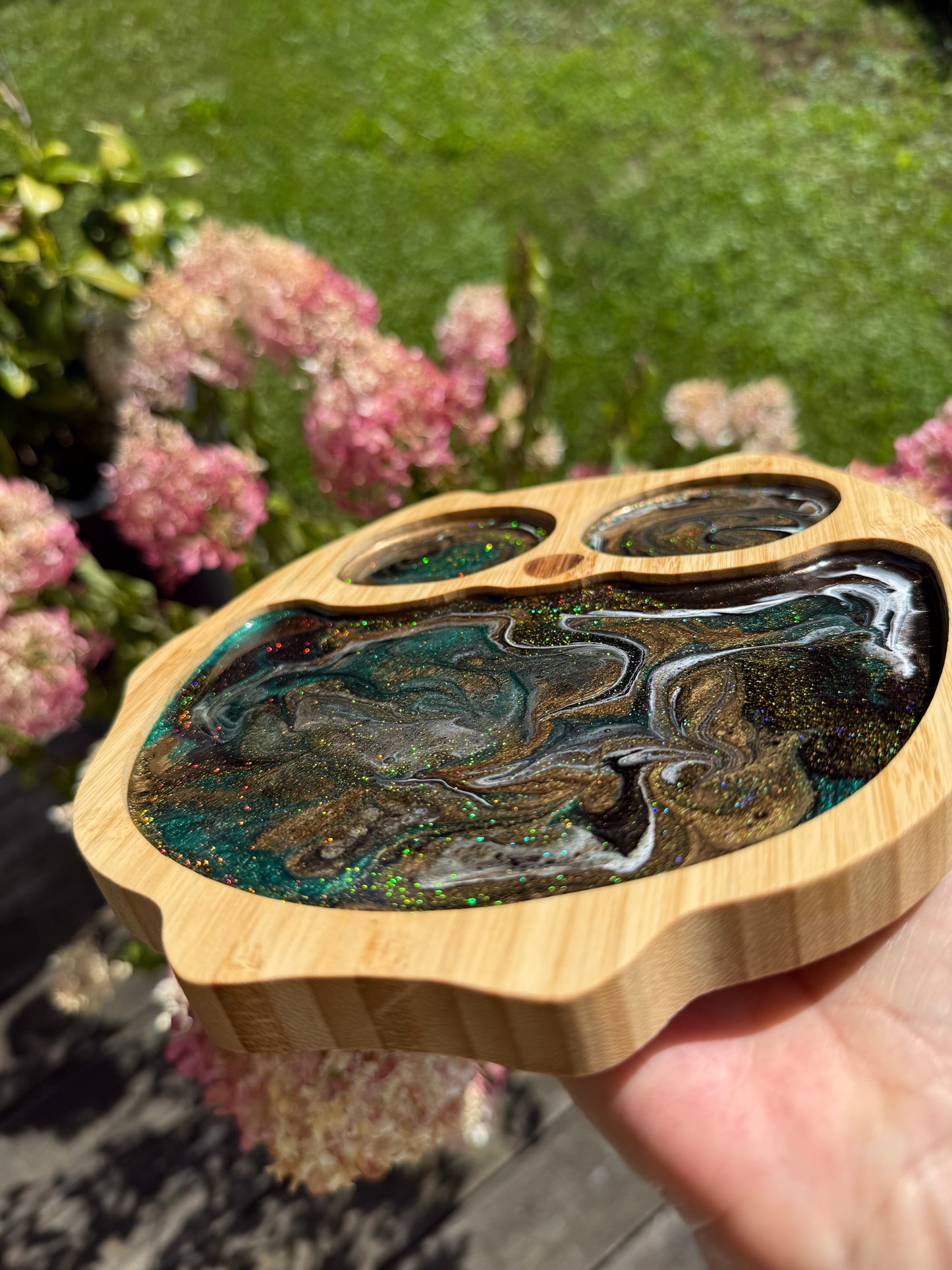 Herbstzauber in Eulenform – Handgegossenes Resin-Kunstwerk 🍂✨🦉