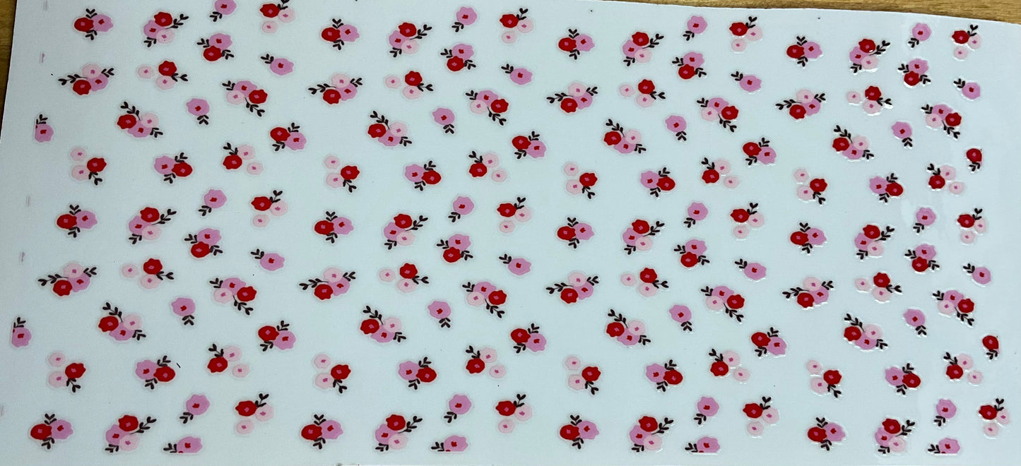 Streublumen rosa und rot