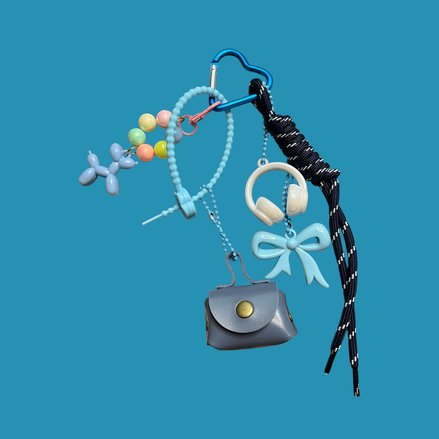 đ§ âBlue Vibesâ â Taschen- & SchlĂźsselanhänger (Unikat)