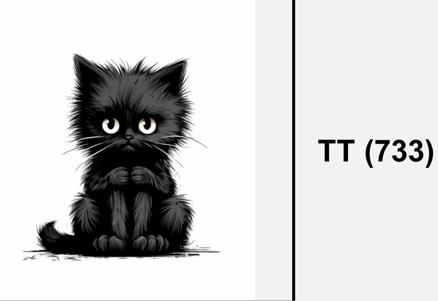 Cute cat - Textil Sticker