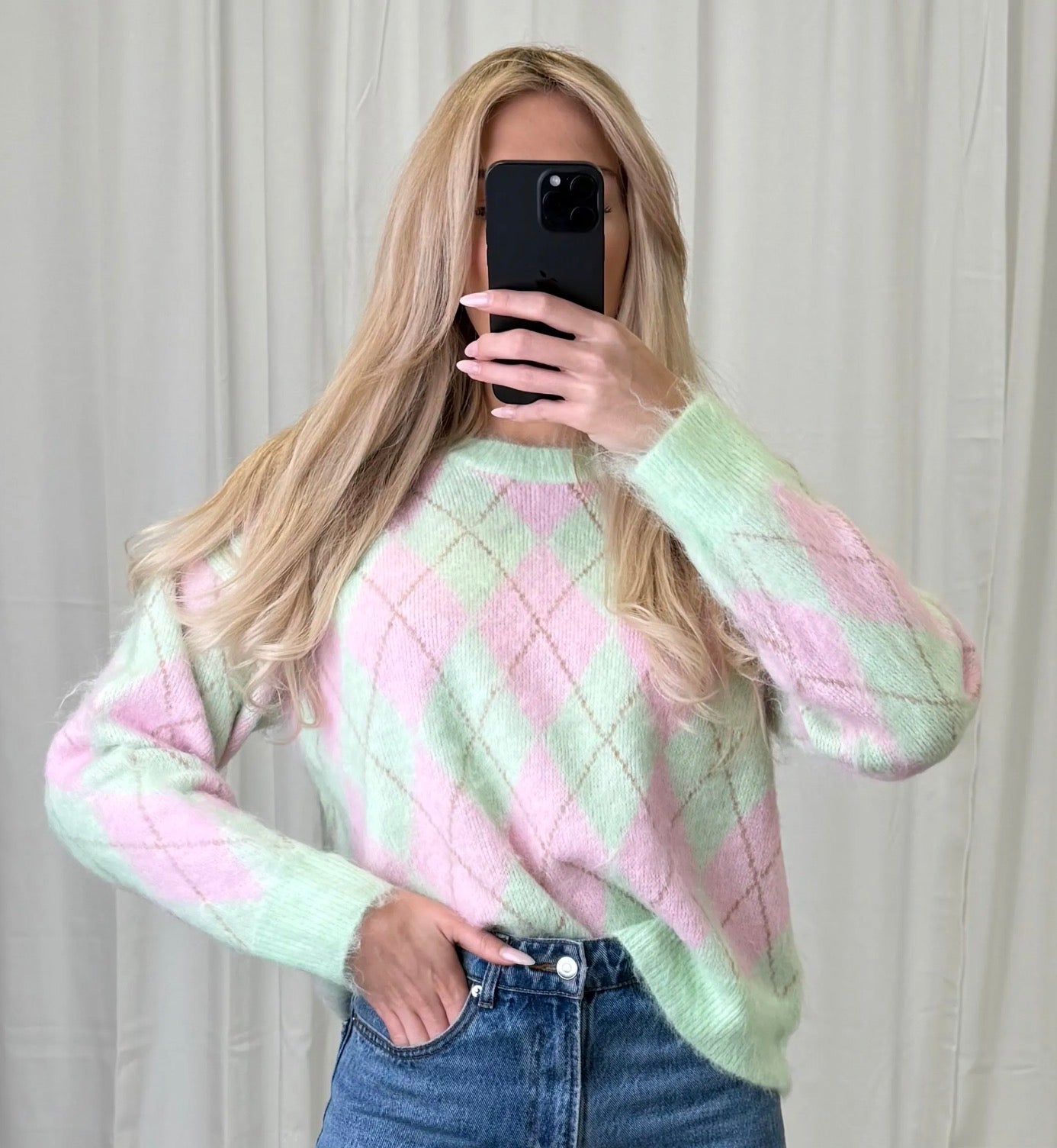 💕 Argyle Soft Knit Pullover – supercute & ultra cozy