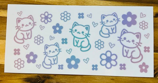 Katzen in Pastell
