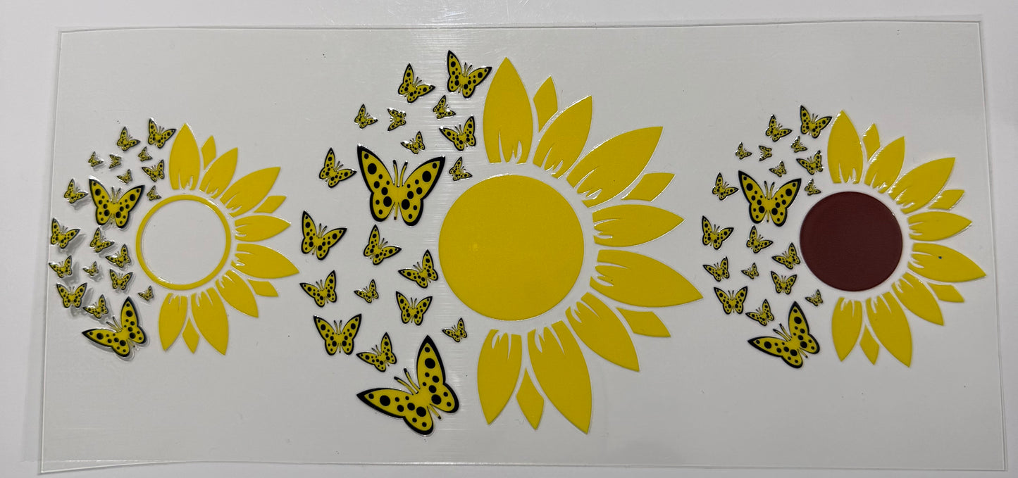 Blumen Sunflowers Butterflies