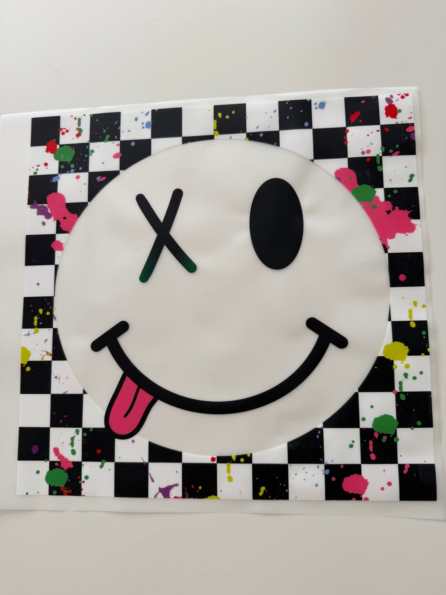 Textil-Sticker Smiley