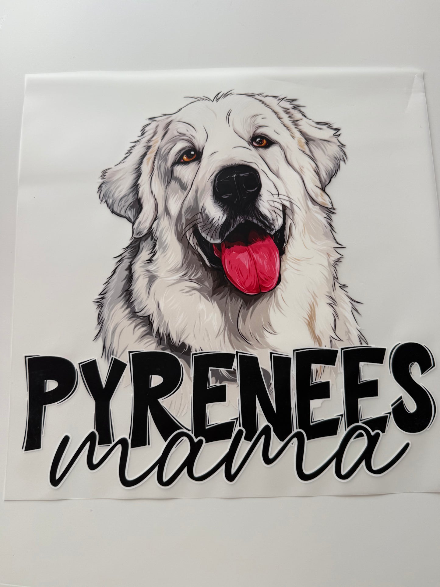 Textil-Sticker Pyrenees Mama