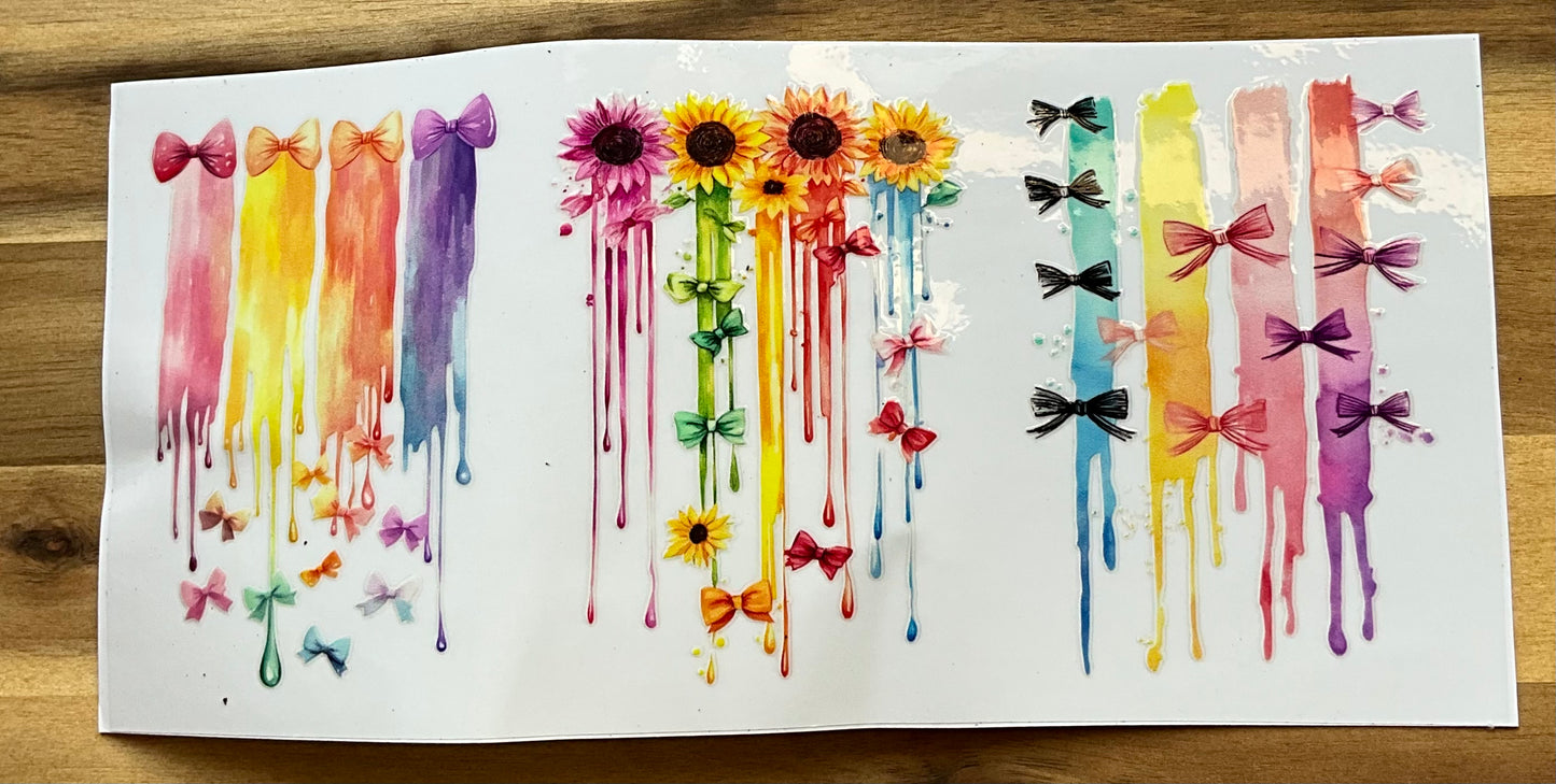 Sonnenblumen und Schleifen