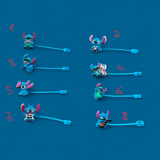 💙🧸 Blue  Trinkhalmabdeckungen – Alien Teddy Edition 🧸💙