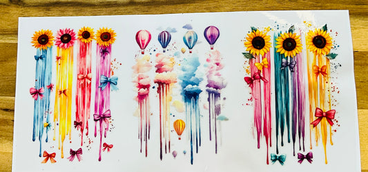 Sonnenblumen und Ballon