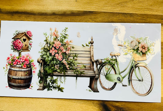 78 Hollandrad und Blumen