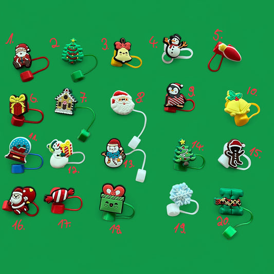 ๐๐
 Mega Christmas Edition Trinkhalmabdeckungen โ 20 festliche Motive ๐
๐