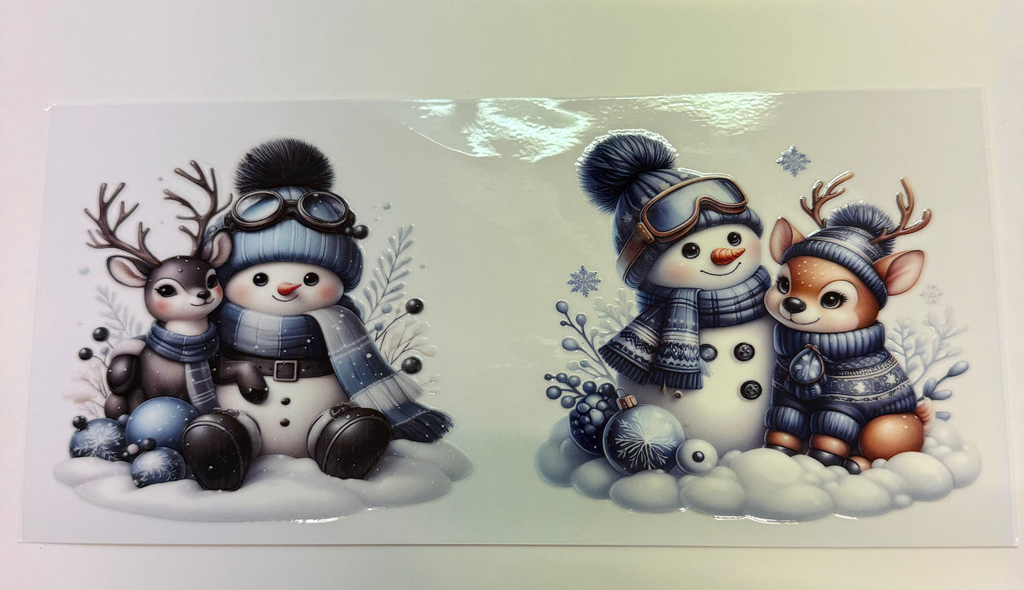 Pinguine Christmas blau