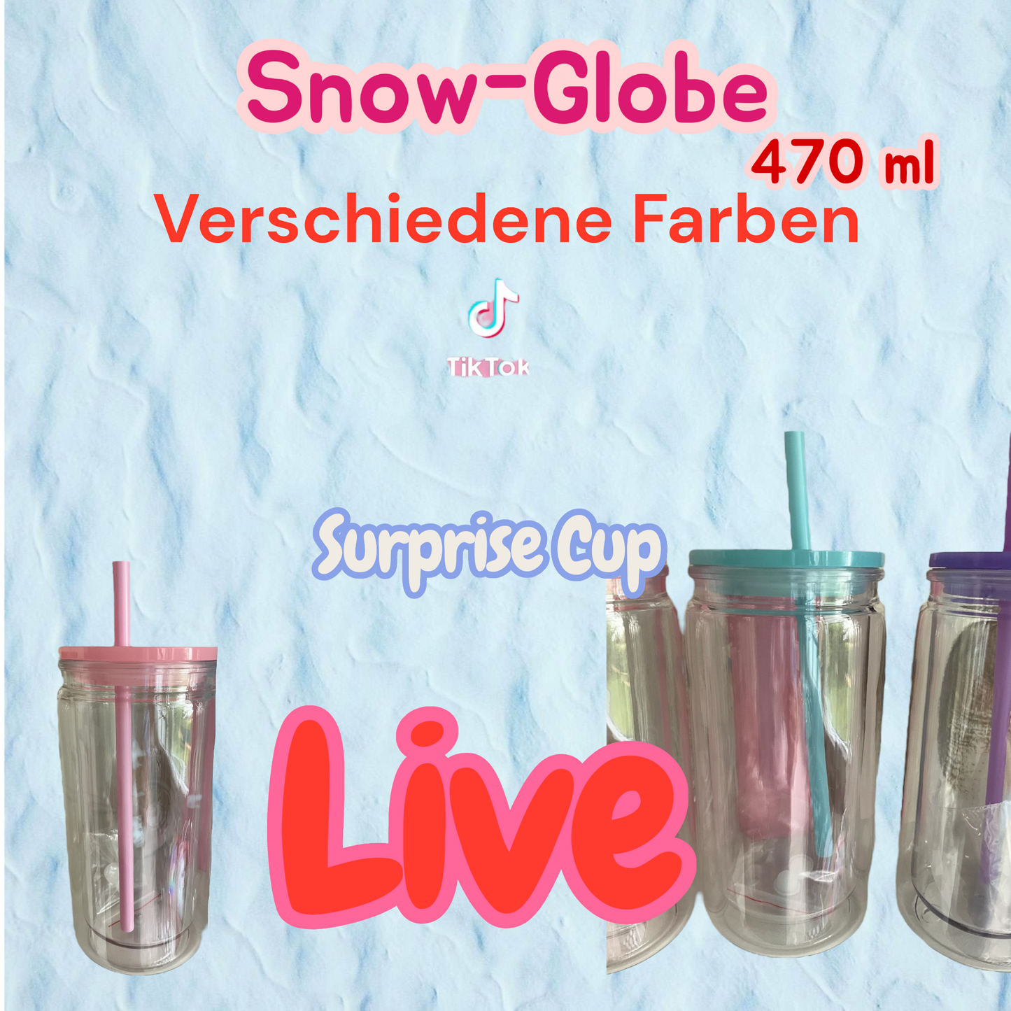 ✨ Dein einzigartiger Snow Globe Cup – handmade by Art by Nic
