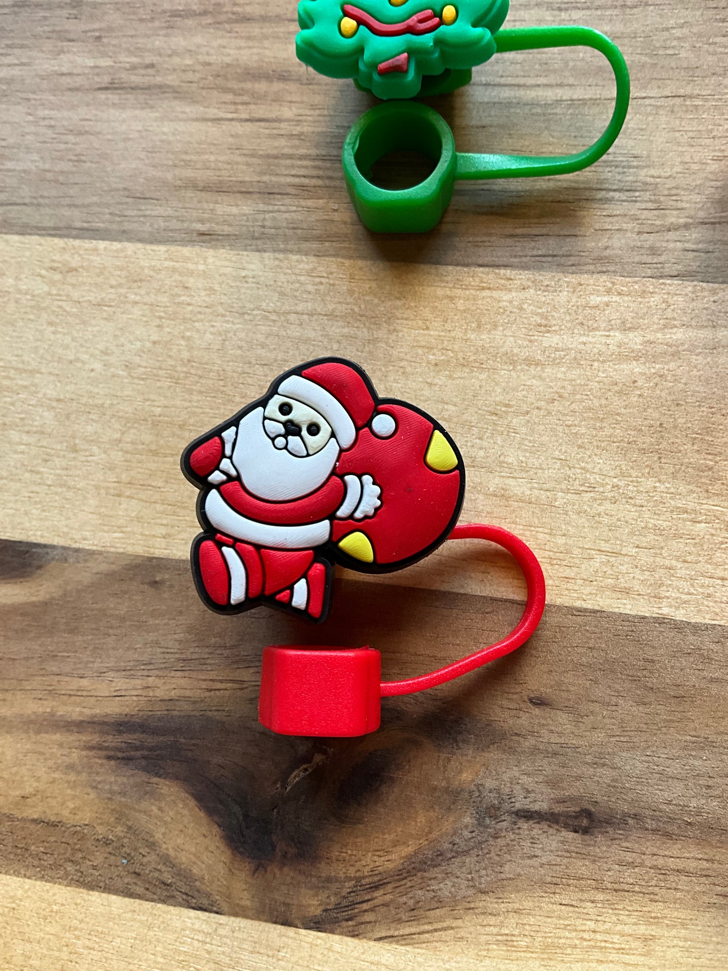 🎄🎅 Trinkhalm-Abdeckungen im Weihnachtsdesign – für festliche Drinks!