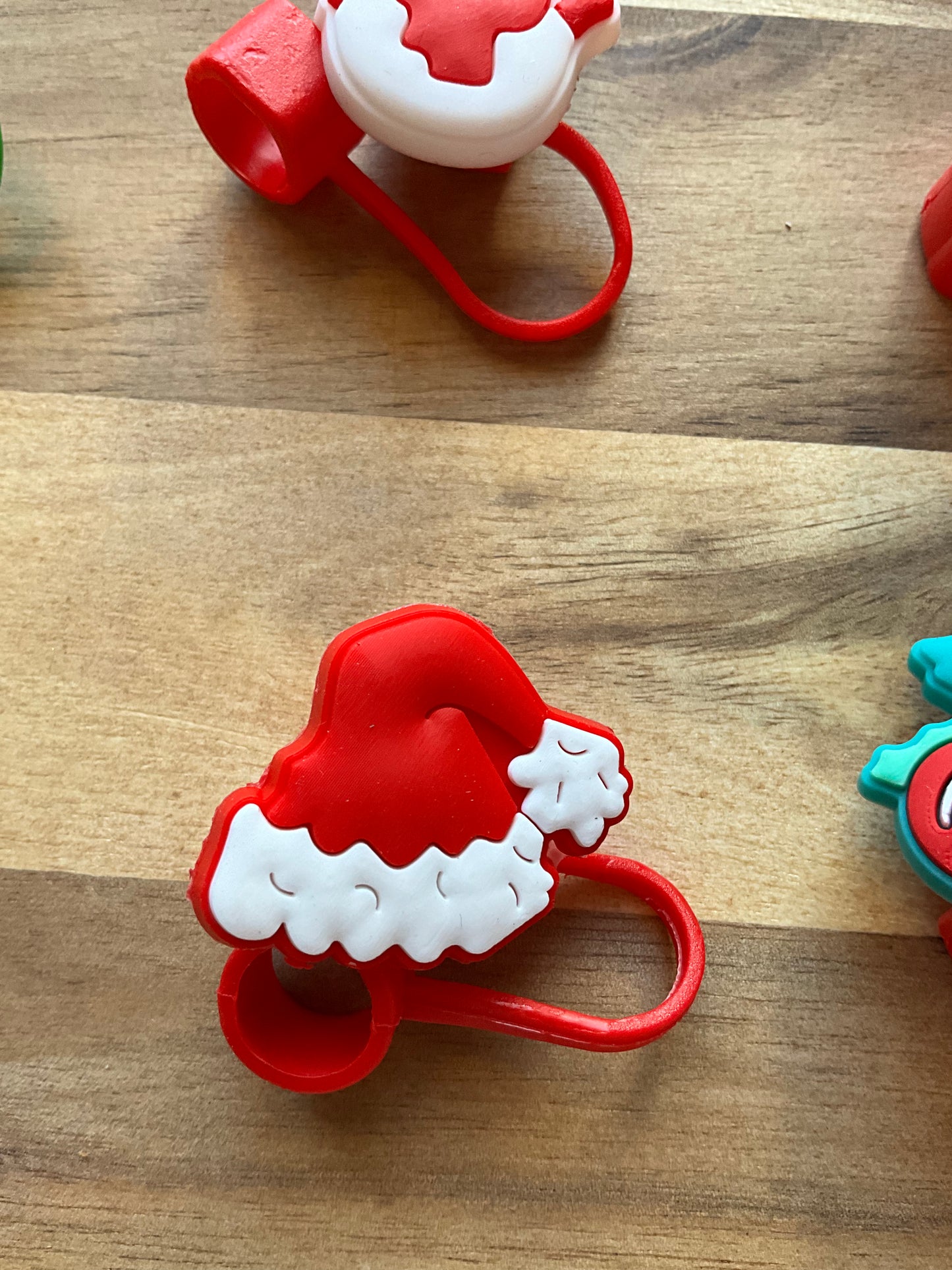 🎄🎅 Trinkhalm-Abdeckungen im Weihnachtsdesign – für festliche Drinks!