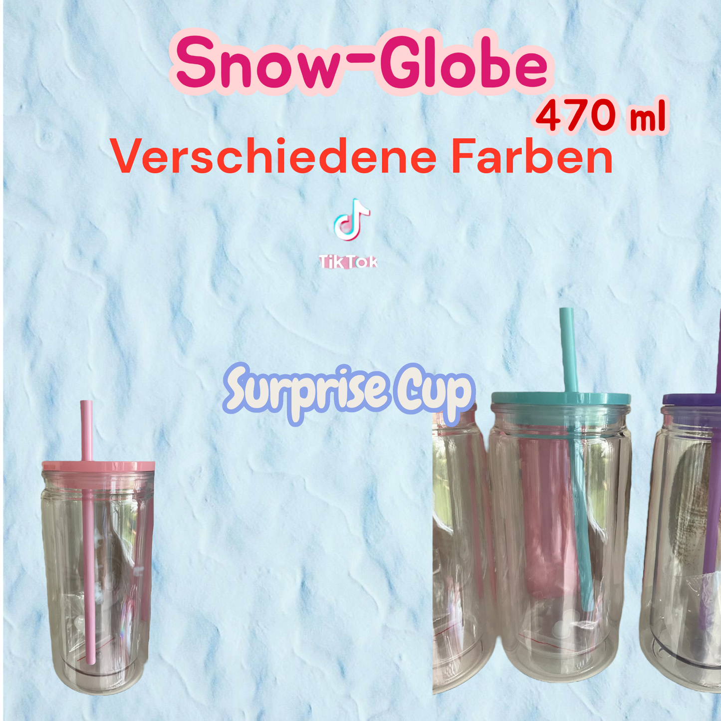✨ Dein einzigartiger Snow Globe Cup – handmade by Art by Nic