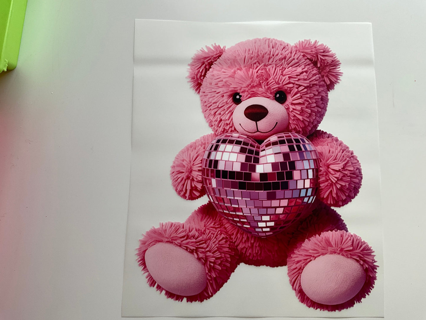 Textil Sticker- teddy pink