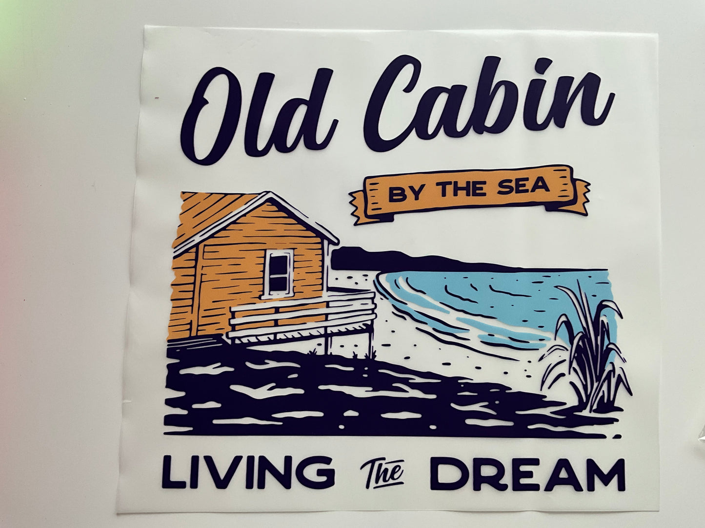 Textil Sticker- cabine by the sea