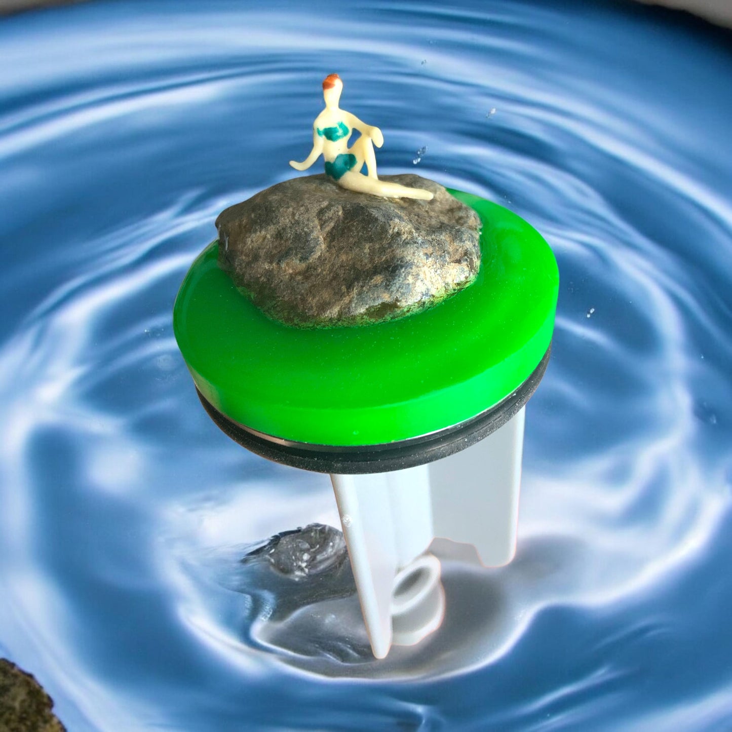 Waschbeckenstöpsel 3D Art Design Waschbecken Stöpsel Abfluss Geschenke wichtelgeschenk Waschbecken originell Schwimmer Fels Orginal